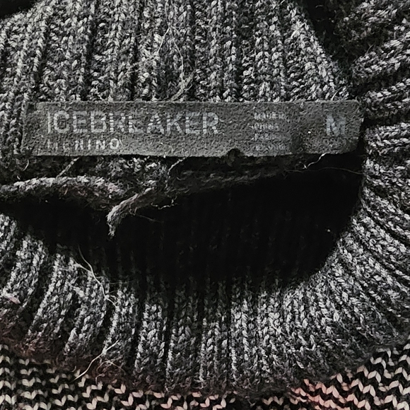 Icebreaker | Fair Isle Aura Turtleneck Merino Wool Sweater - Picture 6 of 7